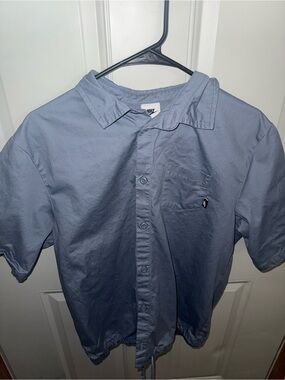 Nike Club Blue Button-Down Small Shirt Sleeve Shirt -Like New